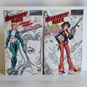 RARE Sydney Savage & Abbey Chase Danger Girl Action Figures Dragon Models 12"